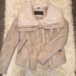 GUESS moto fur jacket